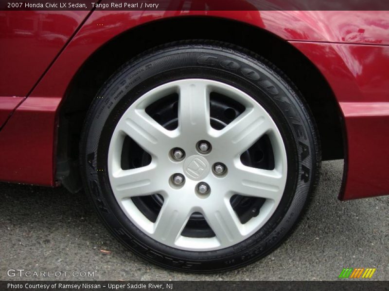 Tango Red Pearl / Ivory 2007 Honda Civic LX Sedan