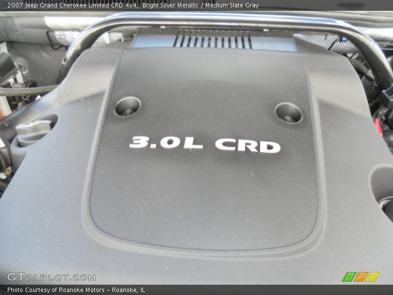 Bright Silver Metallic / Medium Slate Gray 2007 Jeep Grand Cherokee Limited CRD 4x4