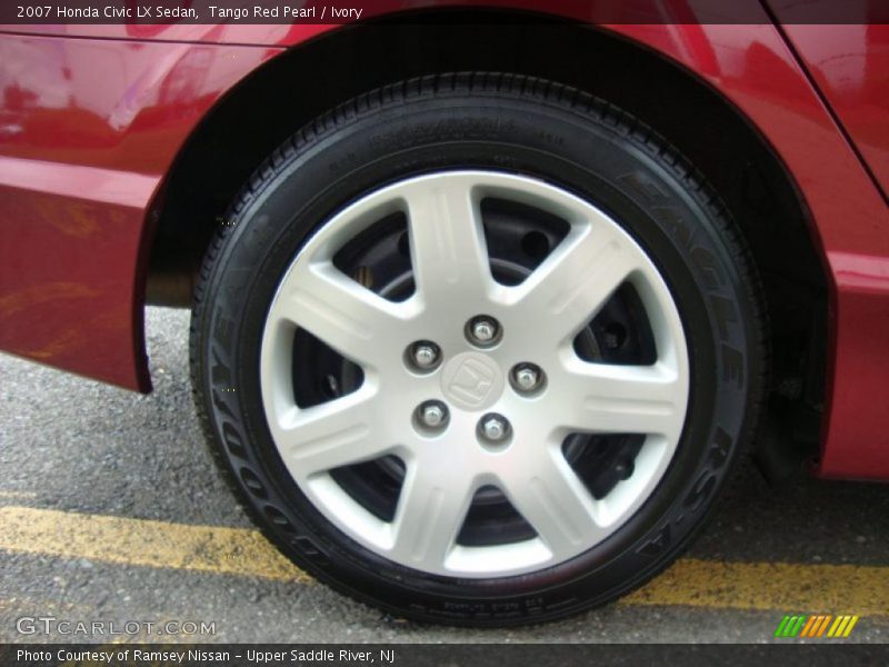 Tango Red Pearl / Ivory 2007 Honda Civic LX Sedan