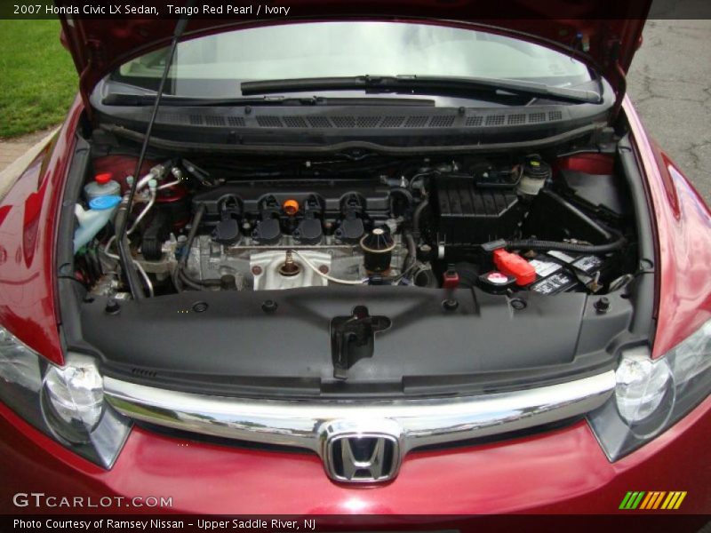 Tango Red Pearl / Ivory 2007 Honda Civic LX Sedan