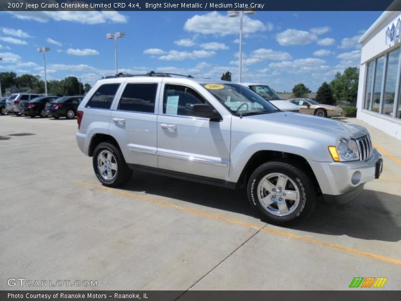 Bright Silver Metallic / Medium Slate Gray 2007 Jeep Grand Cherokee Limited CRD 4x4