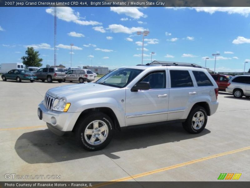 Bright Silver Metallic / Medium Slate Gray 2007 Jeep Grand Cherokee Limited CRD 4x4