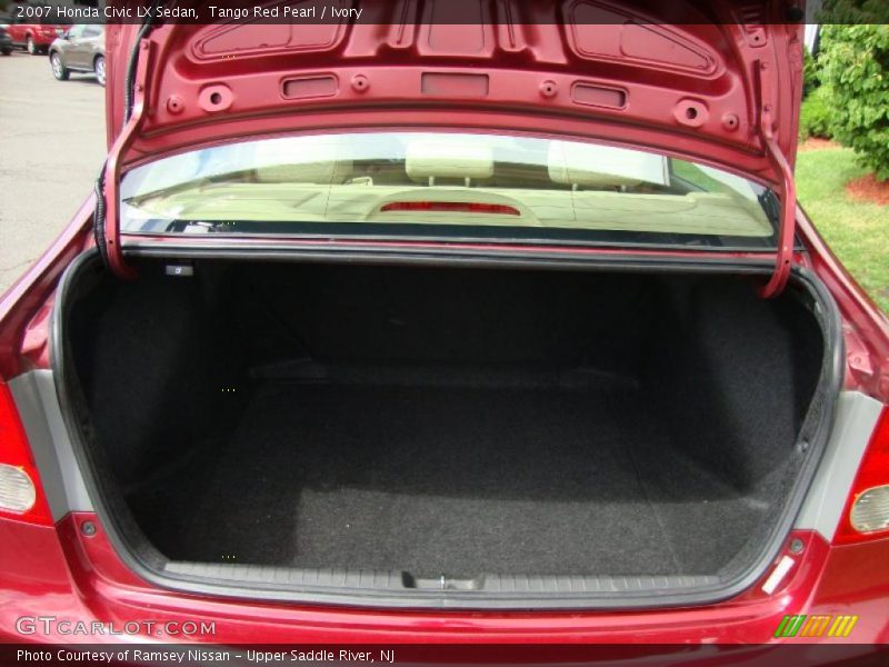 Tango Red Pearl / Ivory 2007 Honda Civic LX Sedan