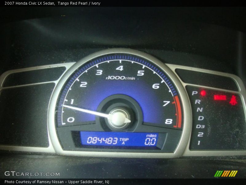 Tango Red Pearl / Ivory 2007 Honda Civic LX Sedan