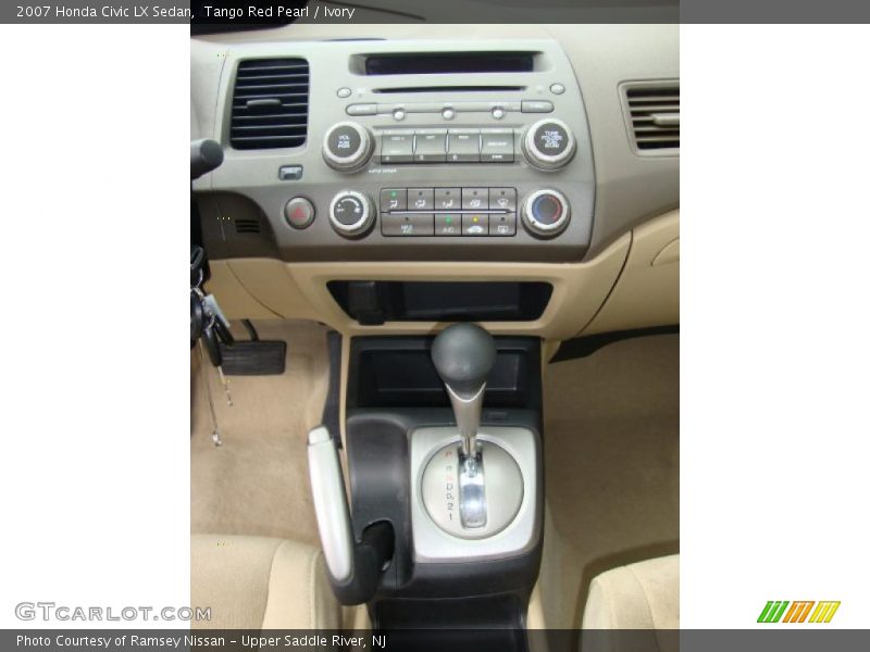 Tango Red Pearl / Ivory 2007 Honda Civic LX Sedan