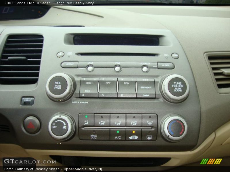 Tango Red Pearl / Ivory 2007 Honda Civic LX Sedan