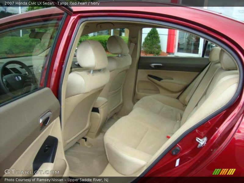 Tango Red Pearl / Ivory 2007 Honda Civic LX Sedan