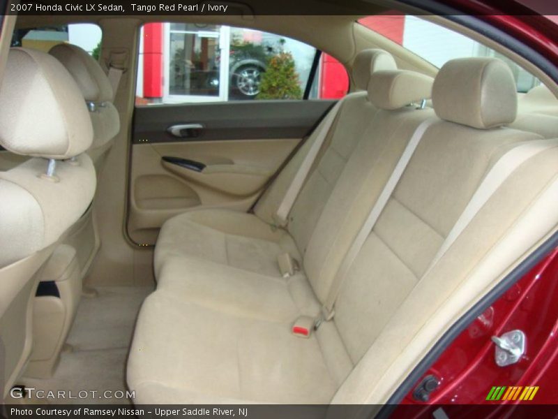 Tango Red Pearl / Ivory 2007 Honda Civic LX Sedan