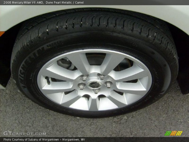 Dune Pearl Metallic / Camel 2008 Mercury Milan V6 AWD