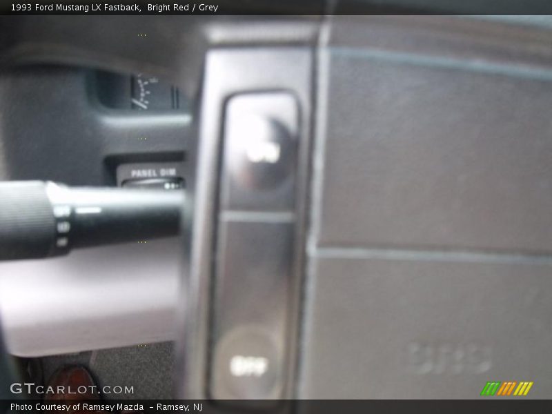 Bright Red / Grey 1993 Ford Mustang LX Fastback