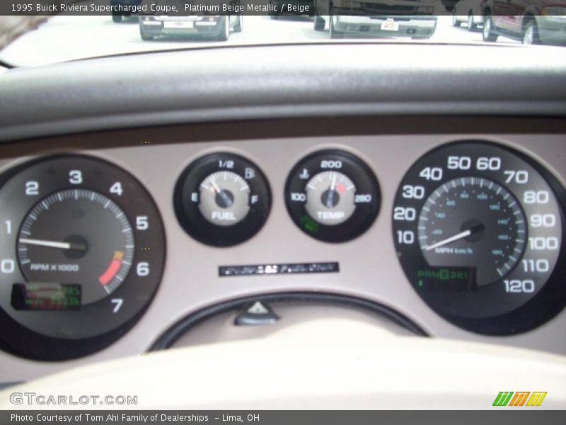 Platinum Beige Metallic / Beige 1995 Buick Riviera Supercharged Coupe