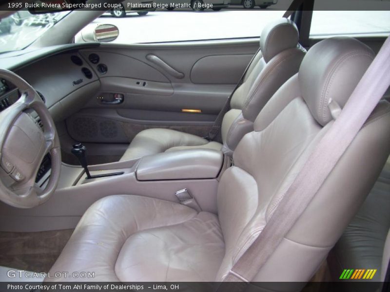 Platinum Beige Metallic / Beige 1995 Buick Riviera Supercharged Coupe