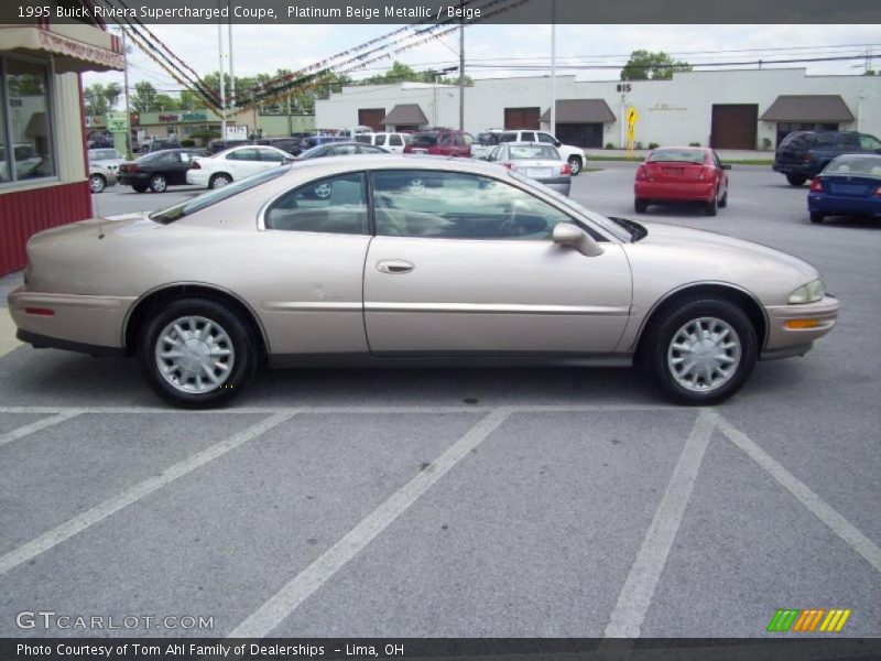 Platinum Beige Metallic / Beige 1995 Buick Riviera Supercharged Coupe