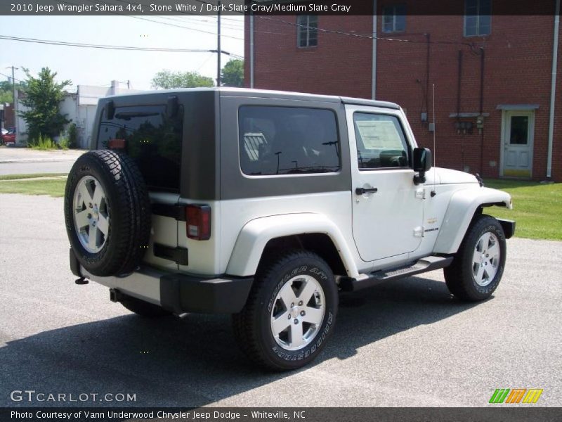 Stone White / Dark Slate Gray/Medium Slate Gray 2010 Jeep Wrangler Sahara 4x4