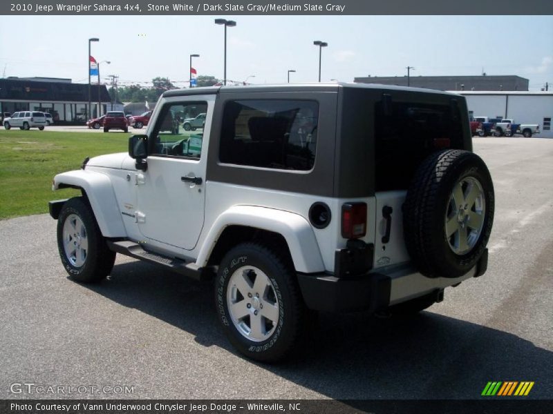 Stone White / Dark Slate Gray/Medium Slate Gray 2010 Jeep Wrangler Sahara 4x4