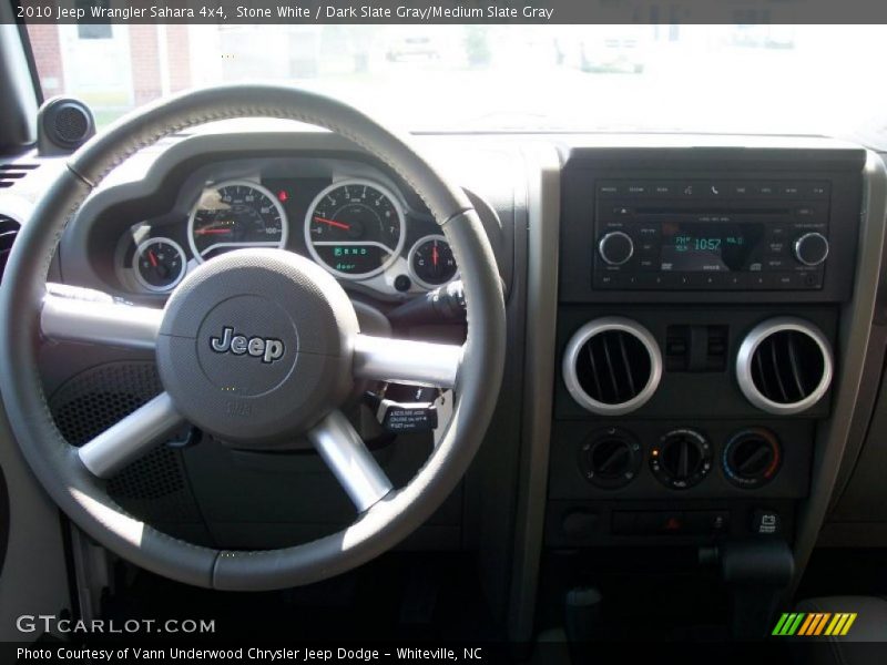 Stone White / Dark Slate Gray/Medium Slate Gray 2010 Jeep Wrangler Sahara 4x4
