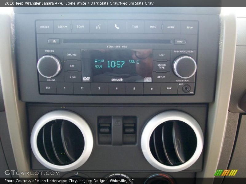 Stone White / Dark Slate Gray/Medium Slate Gray 2010 Jeep Wrangler Sahara 4x4
