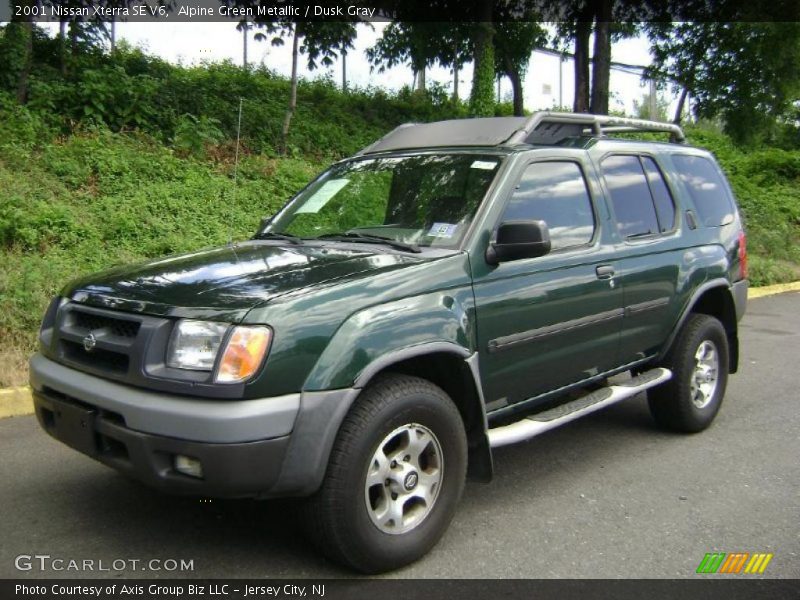 Alpine Green Metallic / Dusk Gray 2001 Nissan Xterra SE V6