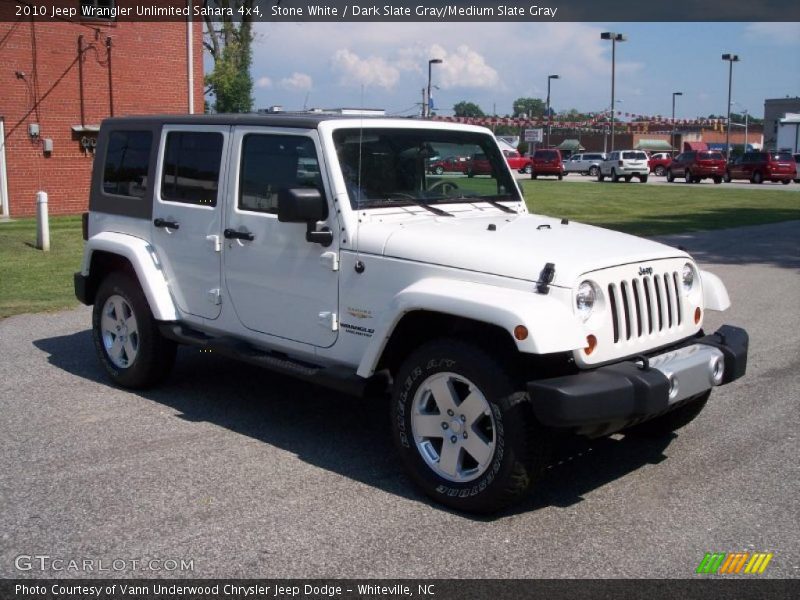 Stone White / Dark Slate Gray/Medium Slate Gray 2010 Jeep Wrangler Unlimited Sahara 4x4