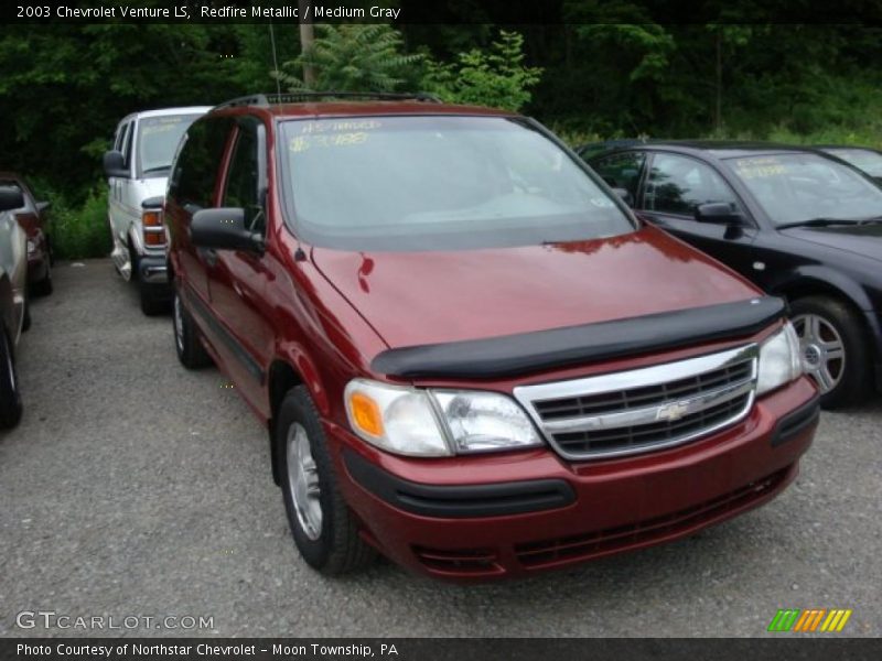 Redfire Metallic / Medium Gray 2003 Chevrolet Venture LS