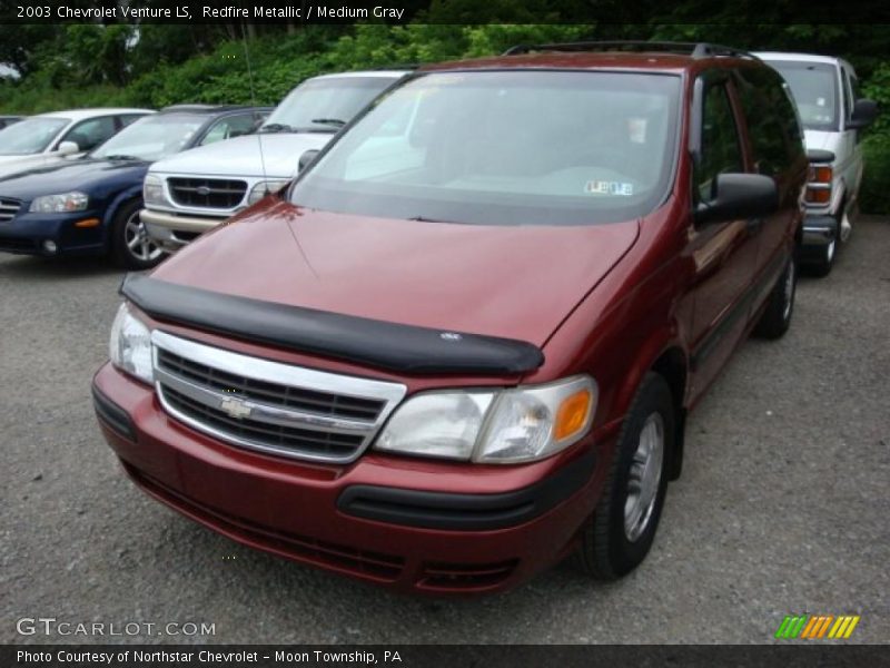 Redfire Metallic / Medium Gray 2003 Chevrolet Venture LS