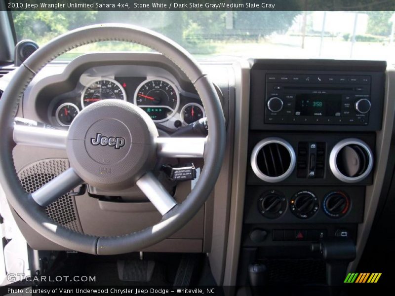 Stone White / Dark Slate Gray/Medium Slate Gray 2010 Jeep Wrangler Unlimited Sahara 4x4