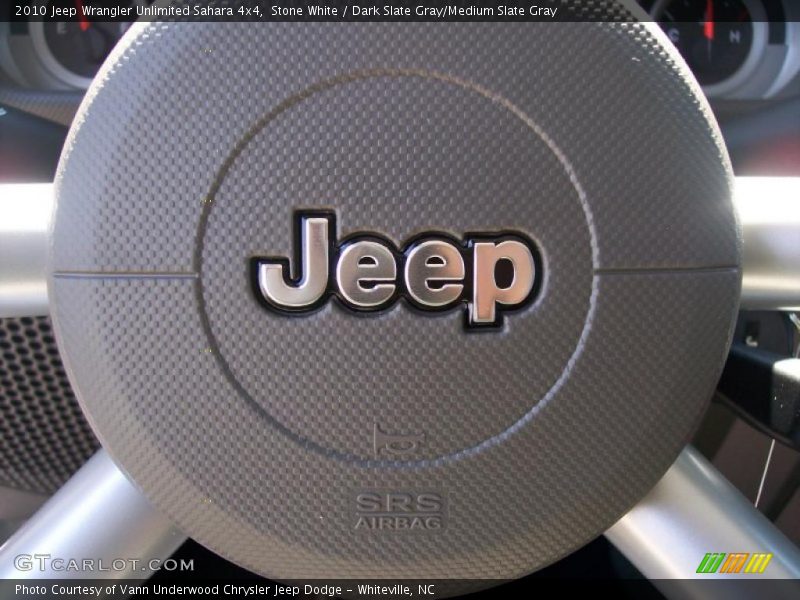 Stone White / Dark Slate Gray/Medium Slate Gray 2010 Jeep Wrangler Unlimited Sahara 4x4