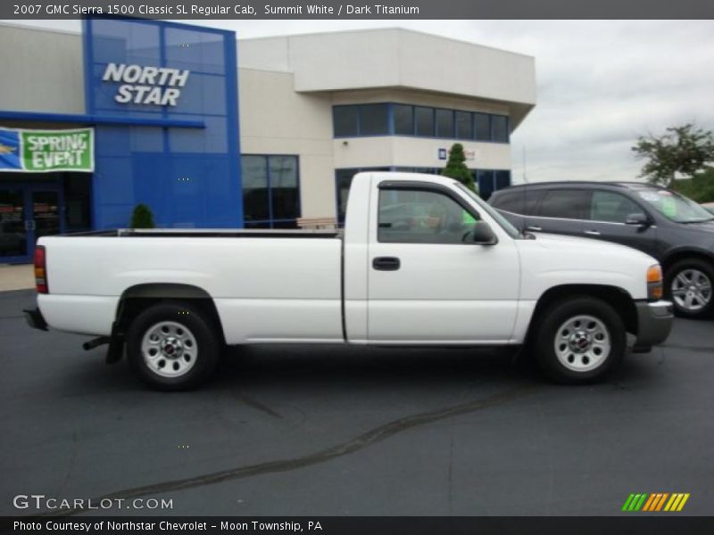 Summit White / Dark Titanium 2007 GMC Sierra 1500 Classic SL Regular Cab