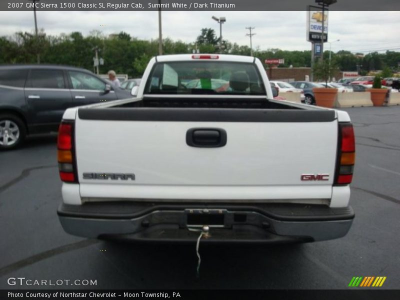 Summit White / Dark Titanium 2007 GMC Sierra 1500 Classic SL Regular Cab