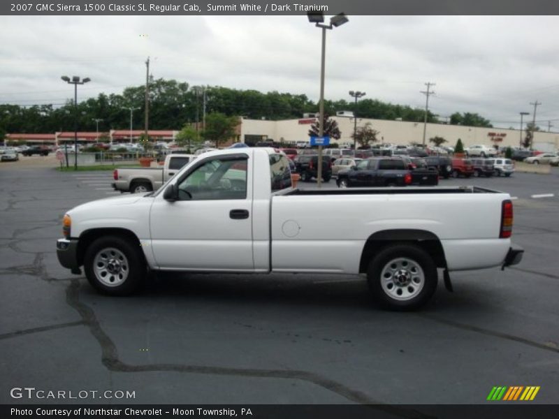 Summit White / Dark Titanium 2007 GMC Sierra 1500 Classic SL Regular Cab