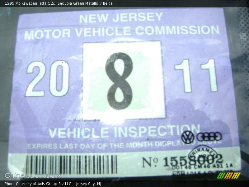 Sequoia Green Metallic / Beige 1995 Volkswagen Jetta GLS