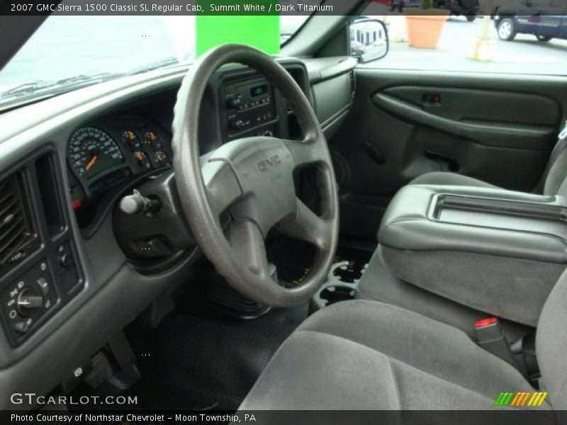 Summit White / Dark Titanium 2007 GMC Sierra 1500 Classic SL Regular Cab