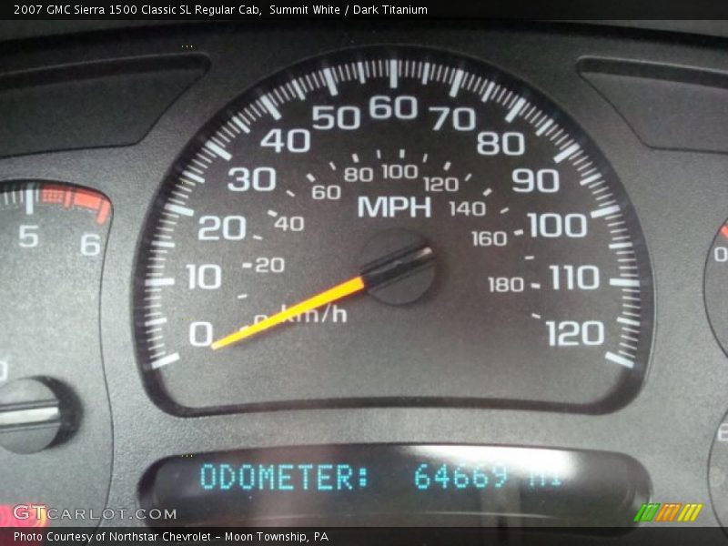 Summit White / Dark Titanium 2007 GMC Sierra 1500 Classic SL Regular Cab