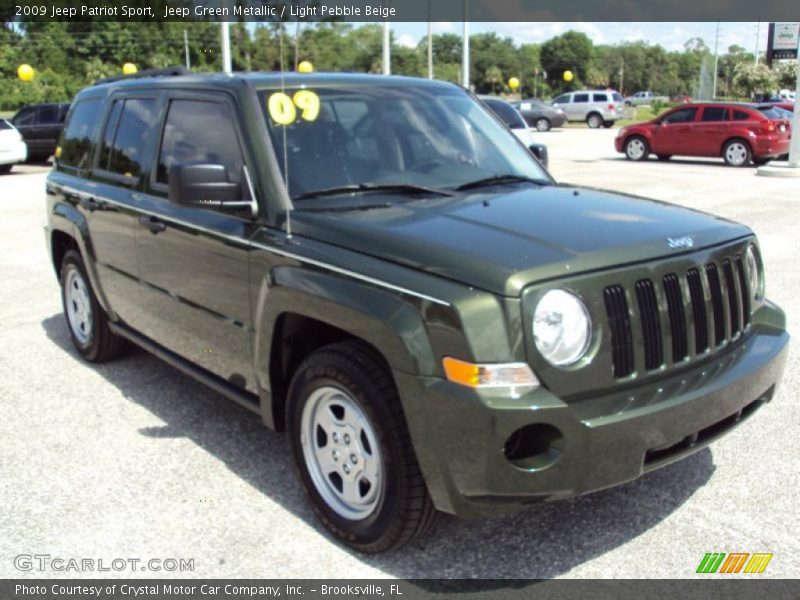Jeep Green Metallic / Light Pebble Beige 2009 Jeep Patriot Sport
