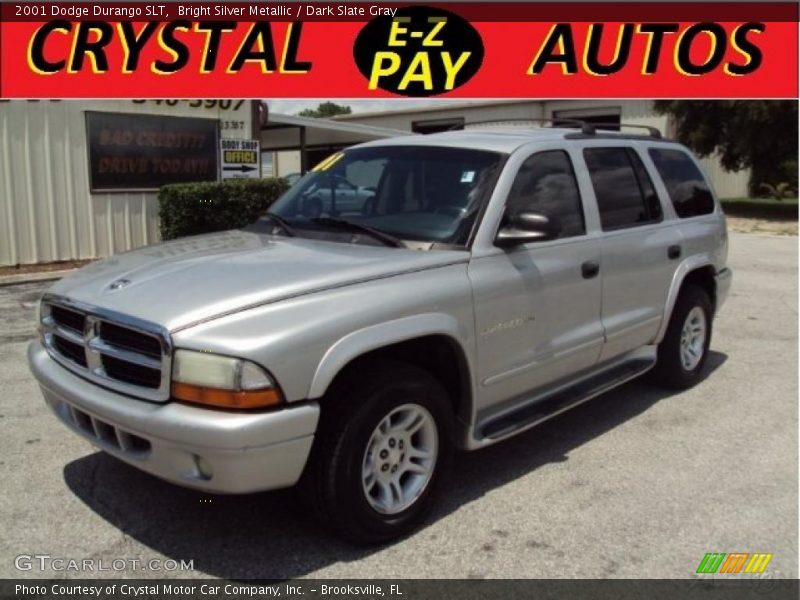 Bright Silver Metallic / Dark Slate Gray 2001 Dodge Durango SLT