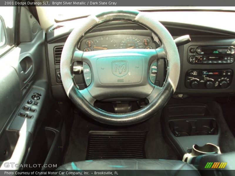 Bright Silver Metallic / Dark Slate Gray 2001 Dodge Durango SLT