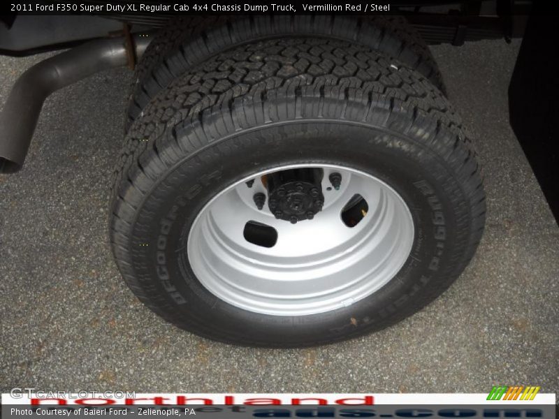 Vermillion Red / Steel 2011 Ford F350 Super Duty XL Regular Cab 4x4 Chassis Dump Truck