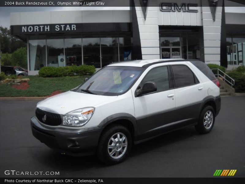 Olympic White / Light Gray 2004 Buick Rendezvous CX