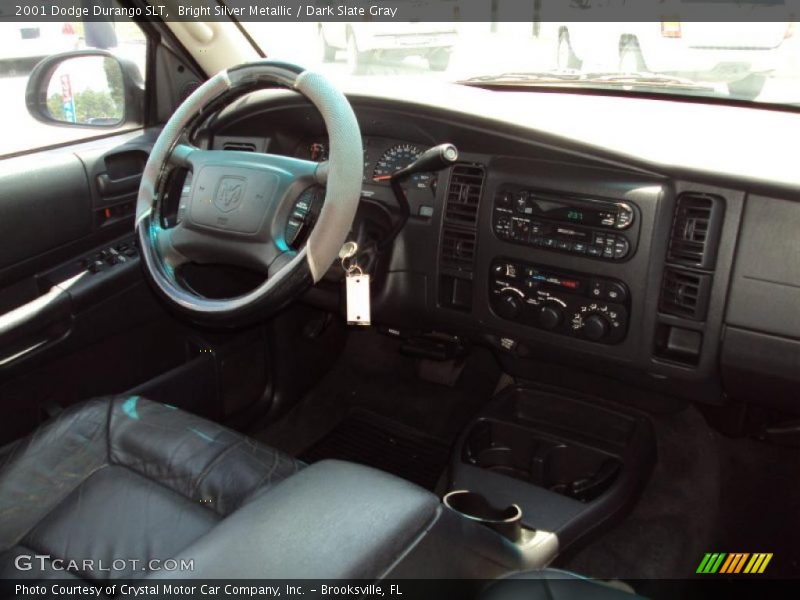 Bright Silver Metallic / Dark Slate Gray 2001 Dodge Durango SLT