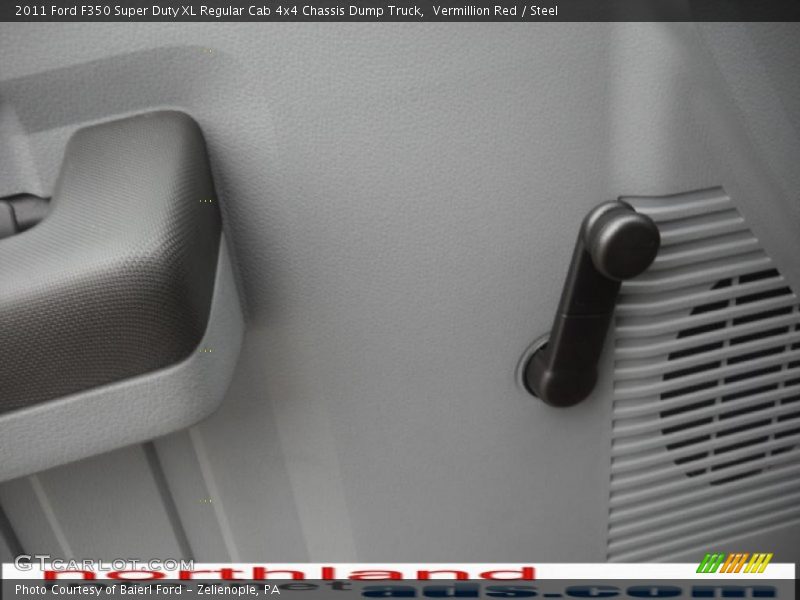 Vermillion Red / Steel 2011 Ford F350 Super Duty XL Regular Cab 4x4 Chassis Dump Truck