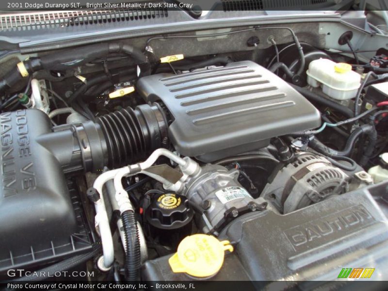Bright Silver Metallic / Dark Slate Gray 2001 Dodge Durango SLT