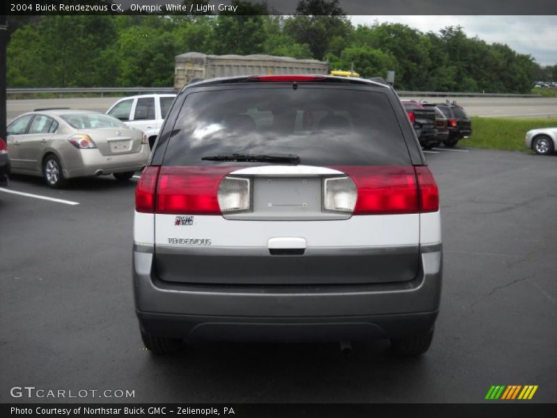 Olympic White / Light Gray 2004 Buick Rendezvous CX