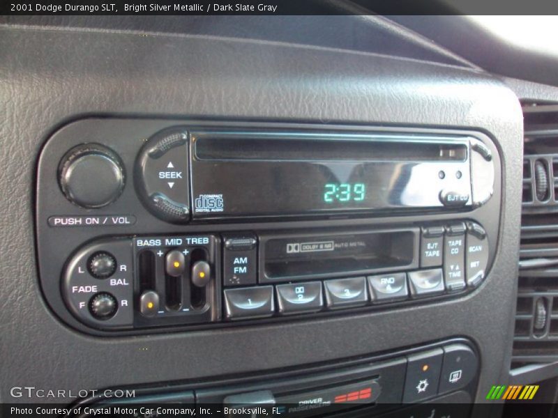 Bright Silver Metallic / Dark Slate Gray 2001 Dodge Durango SLT