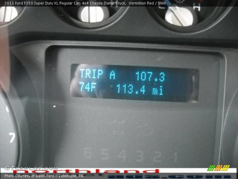 Vermillion Red / Steel 2011 Ford F350 Super Duty XL Regular Cab 4x4 Chassis Dump Truck