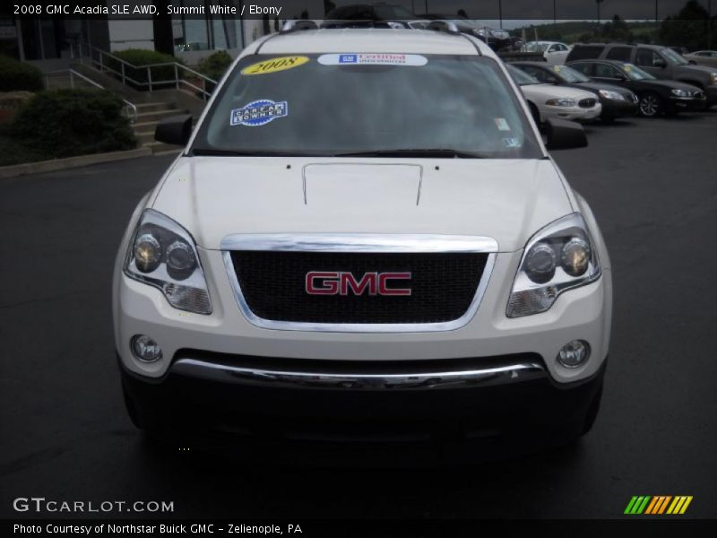 Summit White / Ebony 2008 GMC Acadia SLE AWD