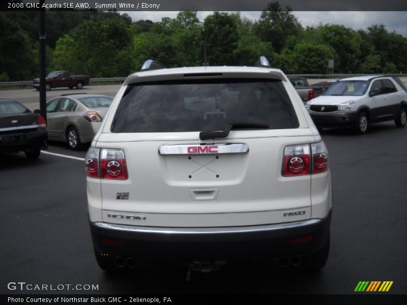 Summit White / Ebony 2008 GMC Acadia SLE AWD
