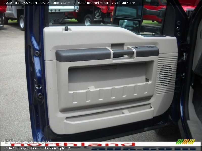 Dark Blue Pearl Metallic / Medium Stone 2010 Ford F250 Super Duty FX4 SuperCab 4x4