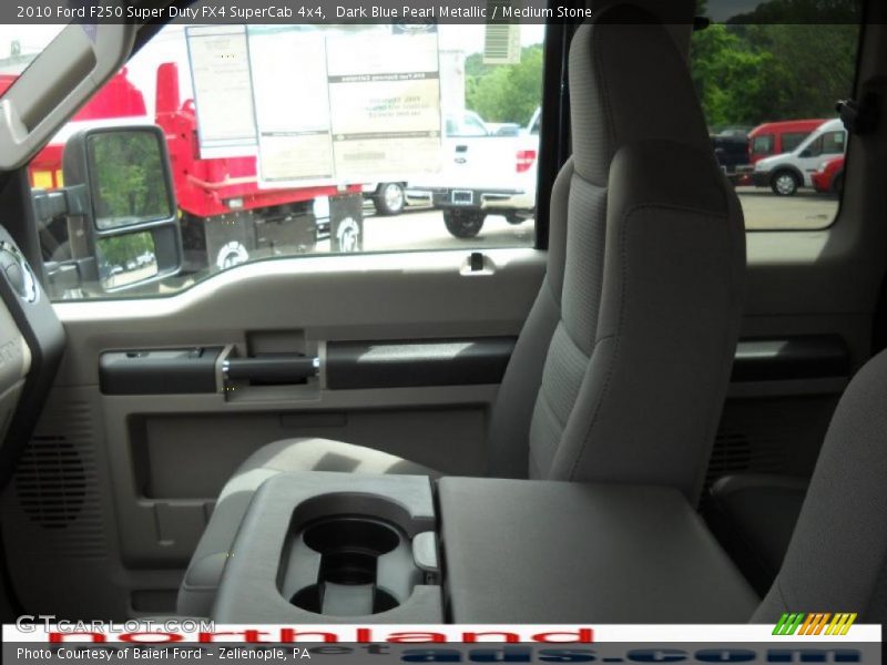 Dark Blue Pearl Metallic / Medium Stone 2010 Ford F250 Super Duty FX4 SuperCab 4x4