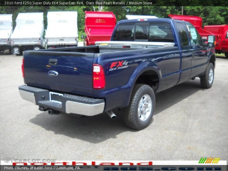 Dark Blue Pearl Metallic / Medium Stone 2010 Ford F250 Super Duty FX4 SuperCab 4x4
