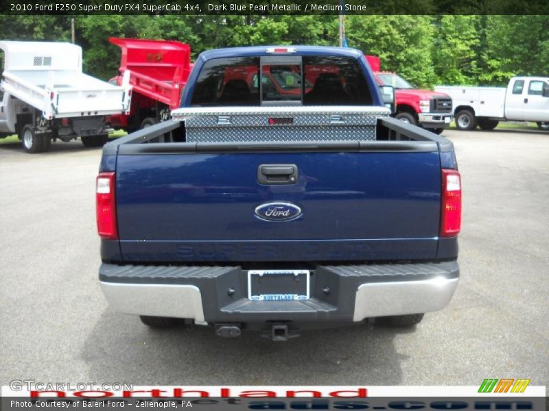 Dark Blue Pearl Metallic / Medium Stone 2010 Ford F250 Super Duty FX4 SuperCab 4x4